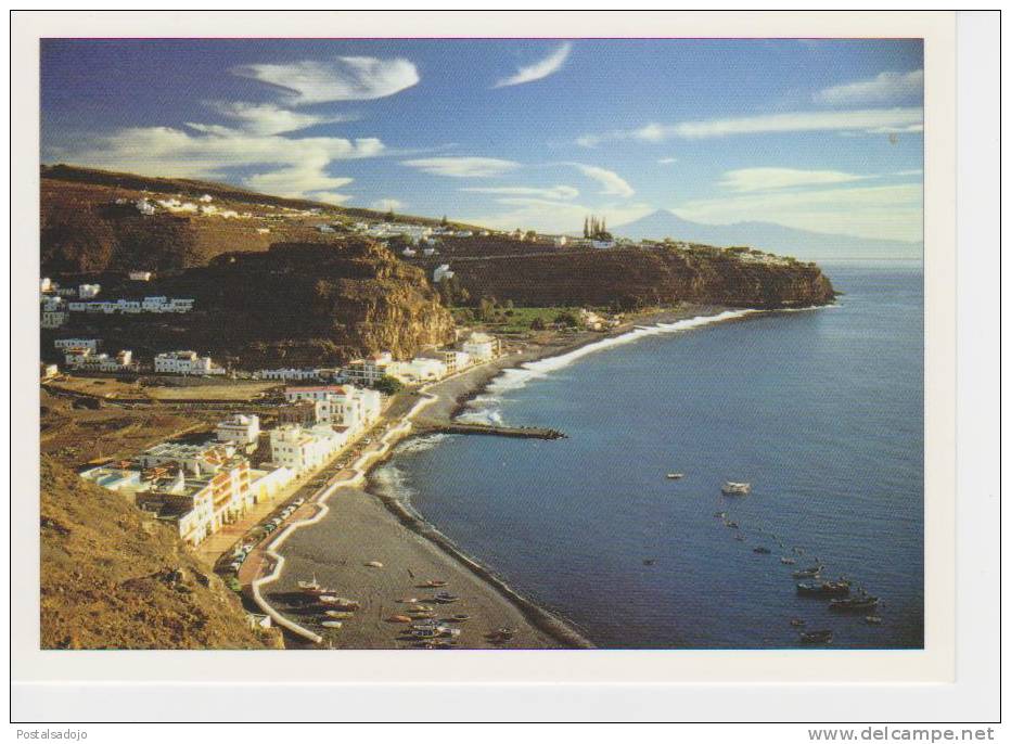 (CANA39) LA GOMERA. PLAYA DE SANTIAGO CON TECINA - Gomera