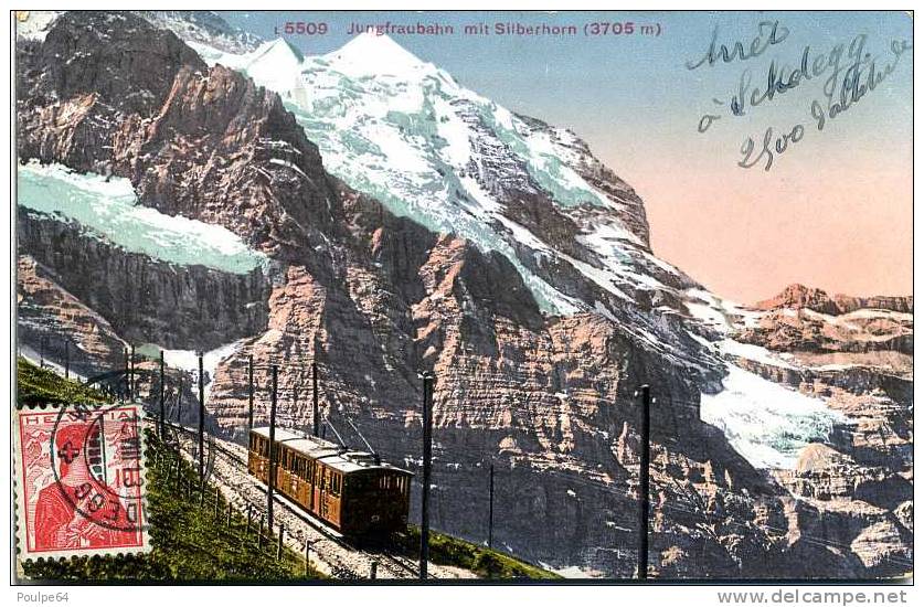 CPA - Le Funiculaire - Chemin De Fer De La Jungfrau (Suisse) - Funicular Railway