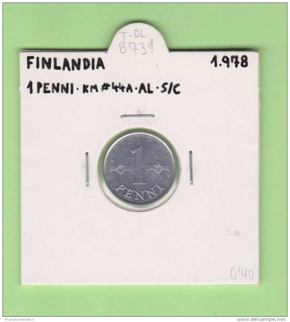 FINLANDIA   1  PENNI  1.978  Al  KM#44A   SC/UNC     DL-8731 - Finlande