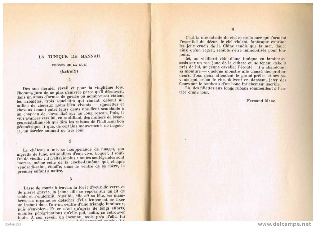 Anthologie Des Sables  - Numéro 1 - 1942 - 48 Pages - 25,3 Cm X 16,4 Cm - Autori Francesi