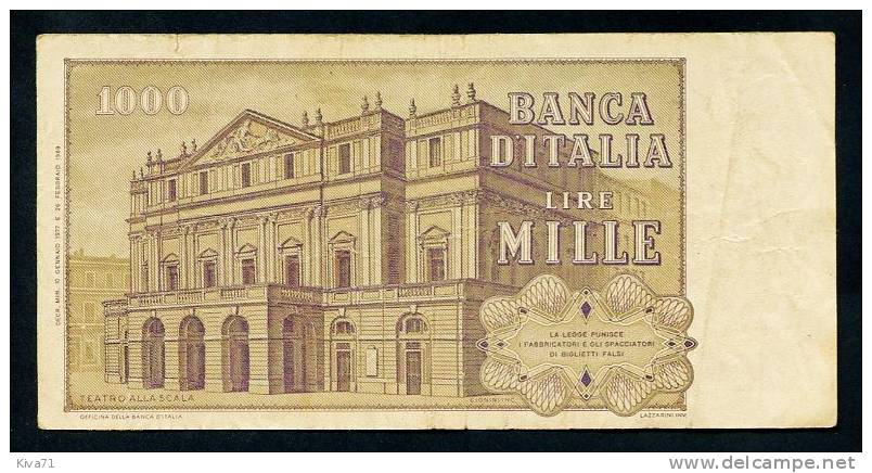 1000  Lire " ITALIE "    1977  TTB/VF       Bc92 - 1000 Lire