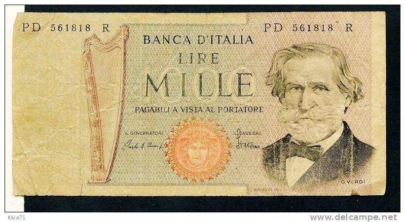 1000  Lire " ITALIE "    1977  TTB/VF       Bc 54 - 1.000 Lire