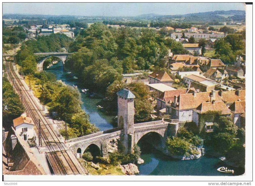 64  Pyrénées-Atlantiques  - Orthez  -  Vue Aérienne  -  Le Pont Vieux - Orthez