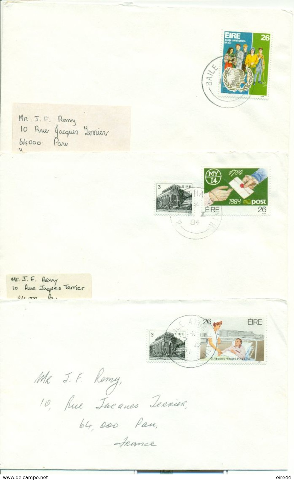 Ireland 7 Covers FDI  First Day Of Issue 1984 - 1993 - FDC