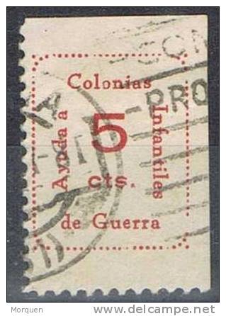 Colonias Infantiles De Guerra 5 Cts, VARIEDAD, Guerra Civil º - Spanish Civil War Labels