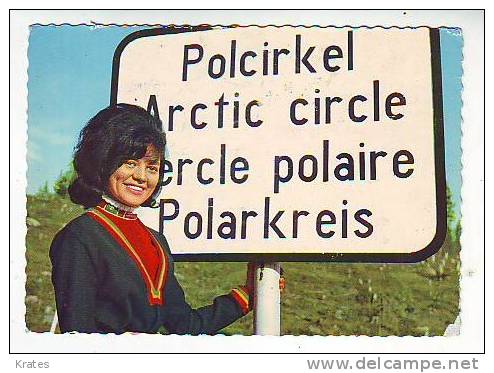 Postcard - Lappland, Polcirkeln - Unclassified
