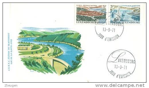 LUXEMBOURG  1971 MICHEL NO: 832-834  FDC - FDC