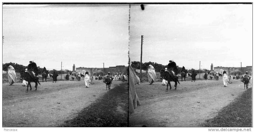 015 - MAROC - ENTREE DE FEZ Par BAB MAGHROUG     -  Exemplaire Rare à Saisir - Glass Slides