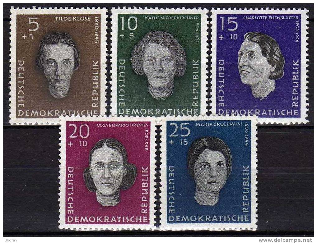 Gedenkstätte KZ Ravensbrück 1959 DDR 715/9 ** 1€ Frauen Als Opfer Der NS-Zeit T.Klose Käthe Niederkirchner Stamp Germany - Mother's Day