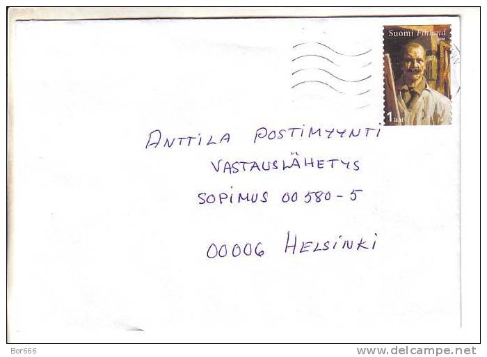 GOOD FINLAND Postal Cover 2006 - Good Stamped: Art - Cartas & Documentos