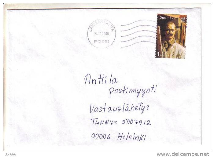 GOOD FINLAND Postal Cover 2006 - Good Stamped: Art - Lettres & Documents