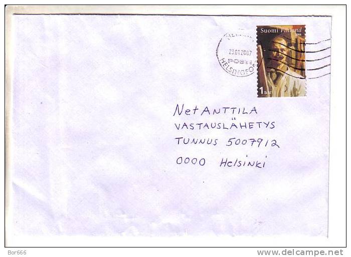 GOOD FINLAND Postal Cover 2007 - Good Stamped: Art - Briefe U. Dokumente