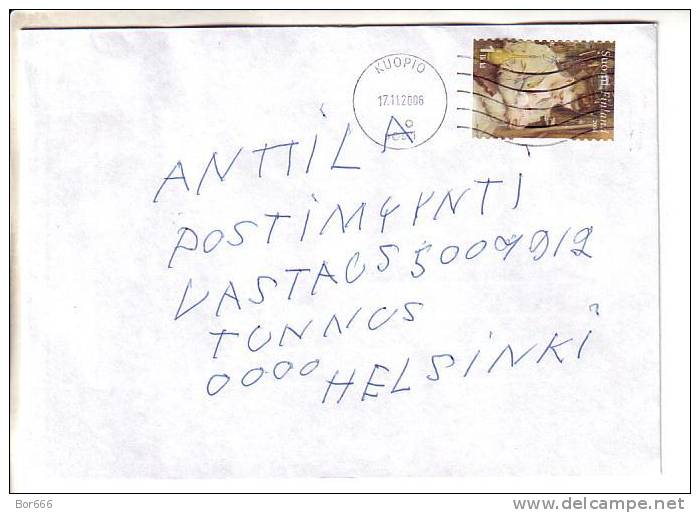 GOOD FINLAND Postal Cover 2006 - Good Stamped: Woman & Child - Cartas & Documentos