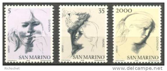 Saint-Marin - 964 à 966 ** - Unused Stamps