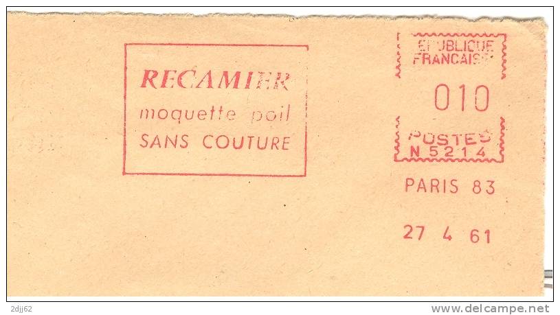 Femme, Roi, Cour, Célébrité, "Madame Récamier" - EMA Secap - Devant D'enveloppe   (F365) - Other & Unclassified