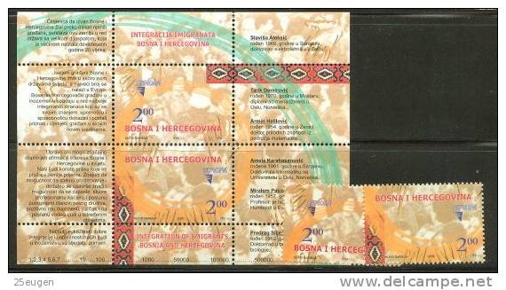 BOSNIA HERCEGOVINA  2006  EUROPA CEPT  Set + MS  MNH - 2006