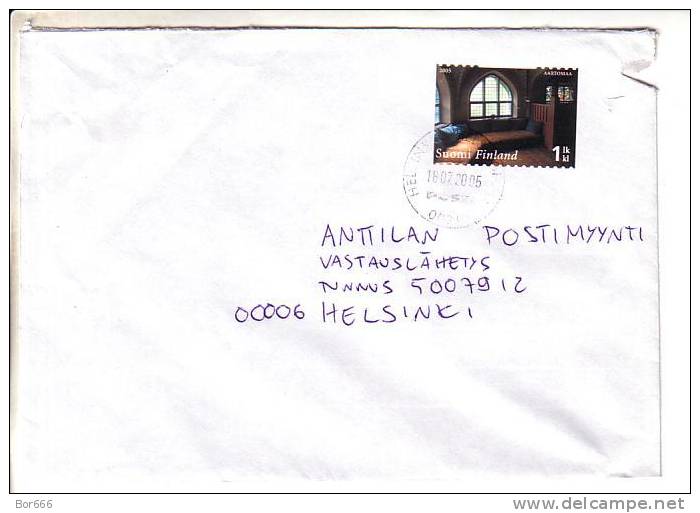 GOOD FINLAND Postal Cover 2005 - Good Stamped: Aartomaa - Lettres & Documents