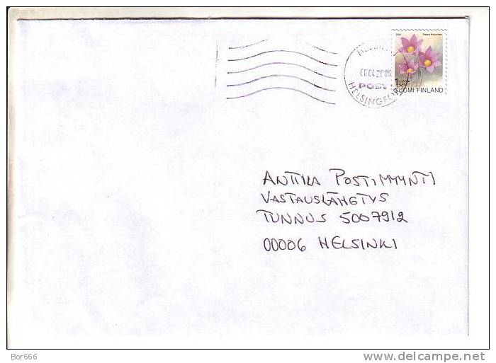 GOOD FINLAND Postal Cover 2006 - Good Stamped: Flowers - Cartas & Documentos