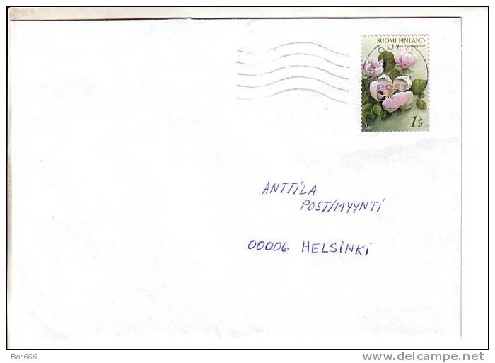 GOOD FINLAND Postal Cover 2006 - Good Stamped: Flowers - Lettres & Documents