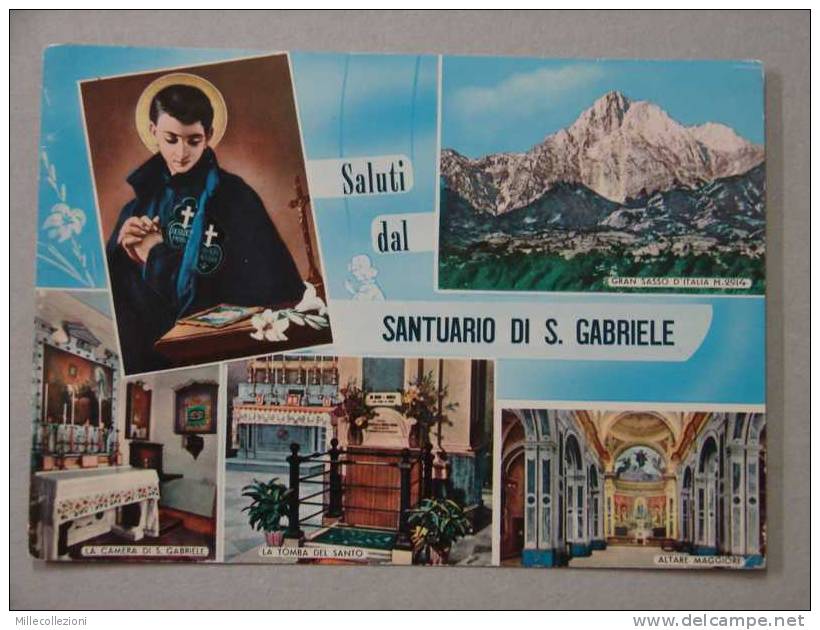 Te1014)  Saluti Dal Santuario Di S. Gabriele - Teramo