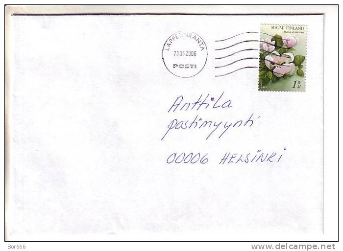 GOOD FINLAND Postal Cover 2006 - Good Stamped: Flowers - Covers & Documents