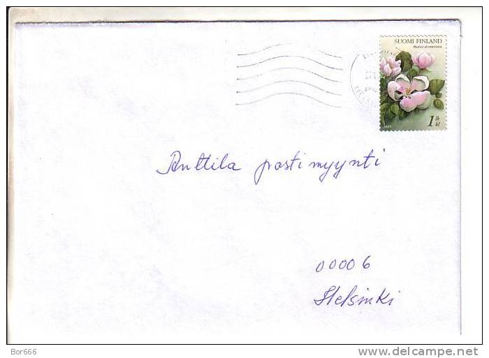 GOOD FINLAND Postal Cover 2006 - Good Stamped: Flowers - Cartas & Documentos