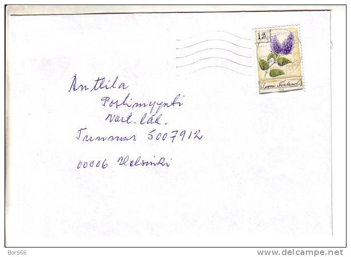 GOOD FINLAND Postal Cover 2006 - Good Stamped: Lilac - Cartas & Documentos