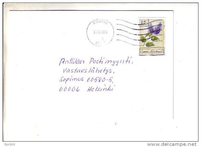 GOOD FINLAND Postal Cover 2006 - Good Stamped: Lilac - Cartas & Documentos