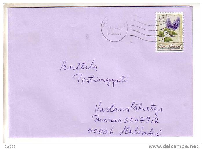 GOOD FINLAND Postal Cover 2006 - Good Stamped: Lilac - Cartas & Documentos