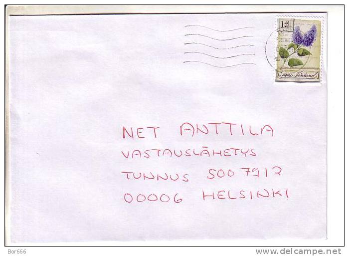 GOOD FINLAND Postal Cover 2007 - Good Stamped: Lilac - Cartas & Documentos