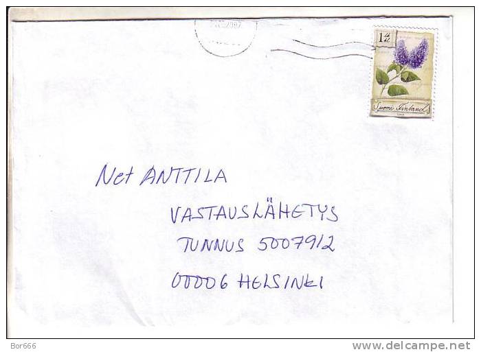 GOOD FINLAND Postal Cover 2007 - Good Stamped: Lilac - Lettres & Documents