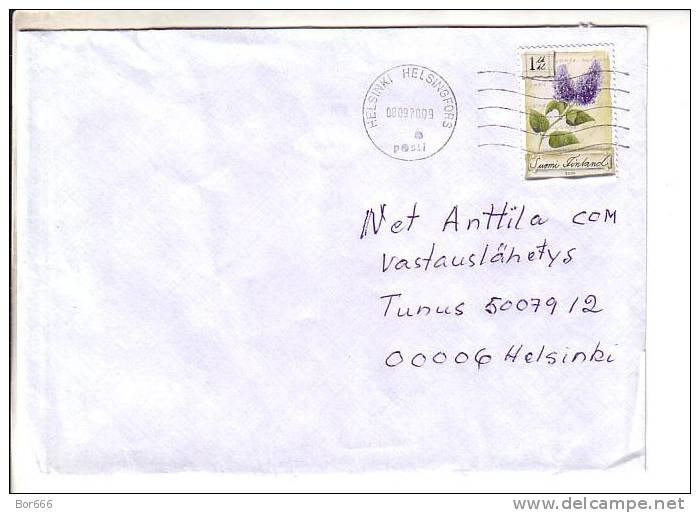 GOOD FINLAND Postal Cover 2009 - Good Stamped: Lilac - Cartas & Documentos