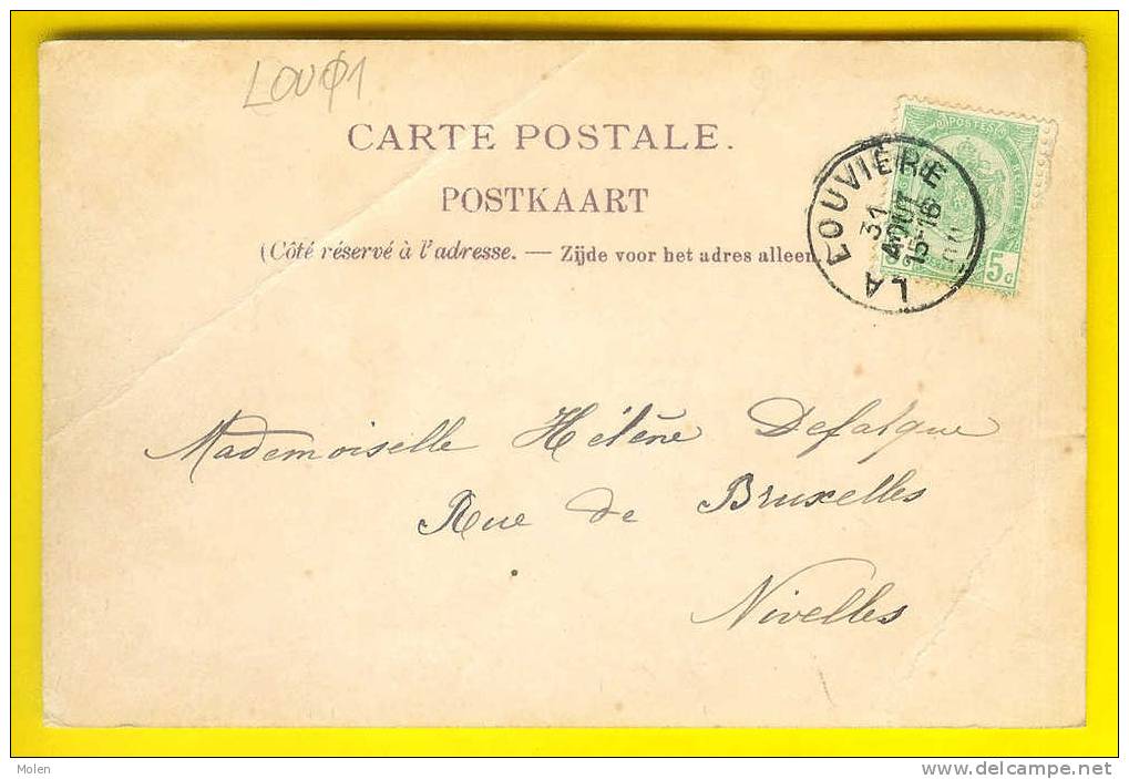 LE PARC DE LA LOUVIERE - Circulée : 1900 - KIOSQUE JARDIN JARDINIER Dos Non Divisé  1778 - La Louvière