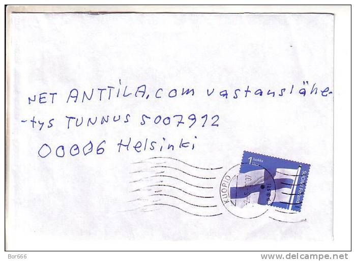 GOOD FINLAND Postal Cover 2007 - Good Stamped: Flag - Lettres & Documents