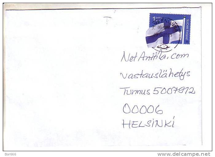 GOOD FINLAND Postal Cover 2009 - Good Stamped: Flag - Cartas & Documentos