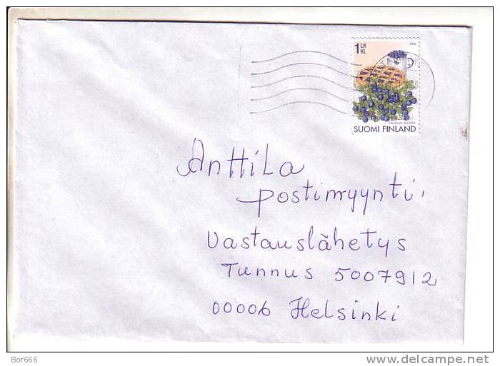 GOOD FINLAND Postal Cover 2006 - Good Stamped: Blueberry - Cartas & Documentos