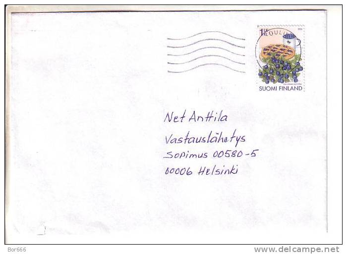 GOOD FINLAND Postal Cover 2007 - Good Stamped: Blueberry - Cartas & Documentos