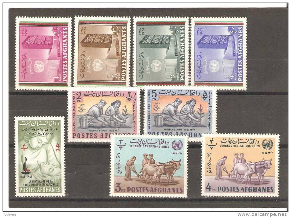 AFGHANISTAN  - 9 DIFFERENT - MNH MINT NEUF - Afghanistan