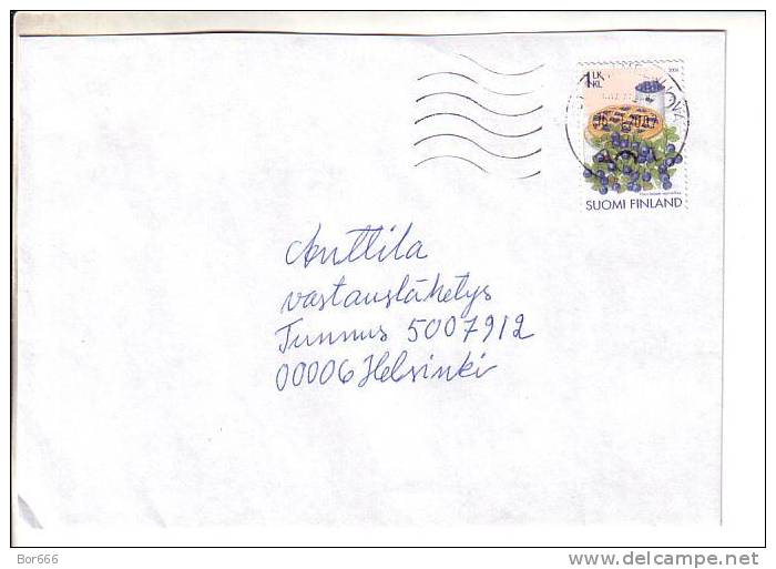 GOOD FINLAND Postal Cover 2007 - Good Stamped: Blueberry - Covers & Documents