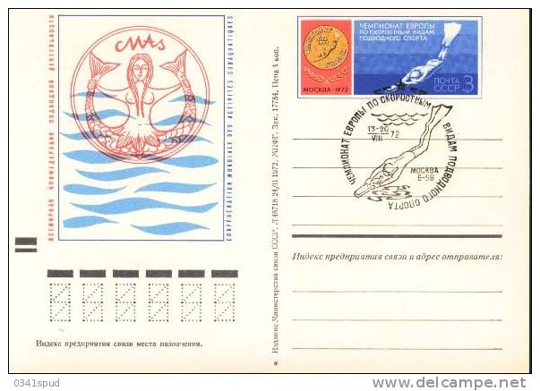 1972  Russie  Pêche Sous-marine Pesca Subacquea Submarine Fishing - Duiken