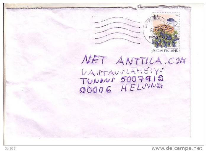 GOOD FINLAND Postal Cover 2010 - Good Stamped: Blueberry - Cartas & Documentos