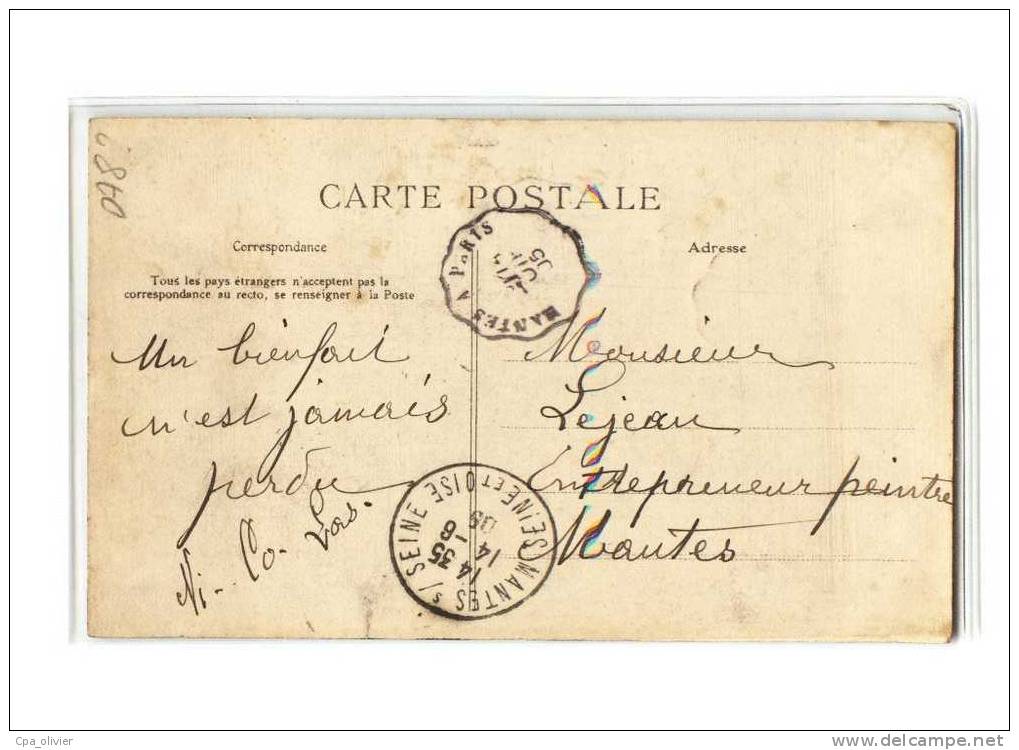 78 PORCHEVILLE Bords De Seine, Iles, Ed CPA, Normandie, 1905 - Porcheville