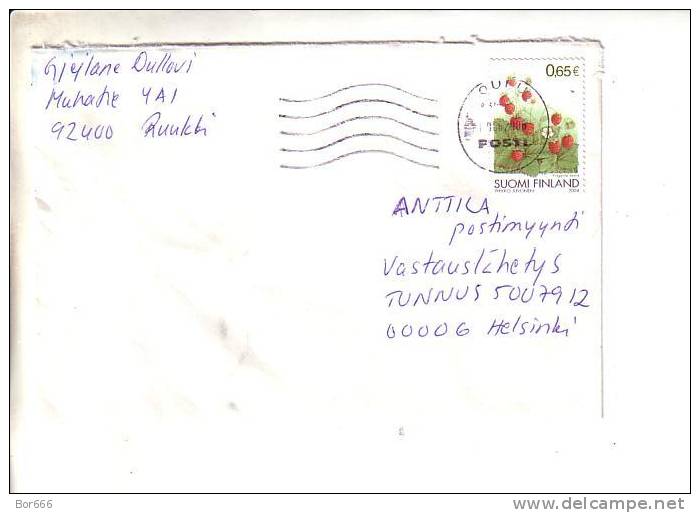 GOOD FINLAND Postal Cover 2006 - Good Stamped: Strawberry - Cartas & Documentos
