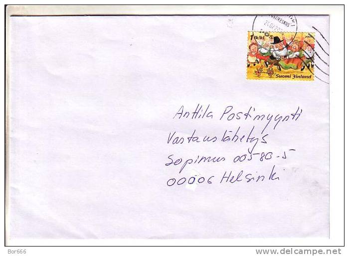 GOOD FINLAND Postal Cover 2006 - Good Stamped: Christmas - Cartas & Documentos