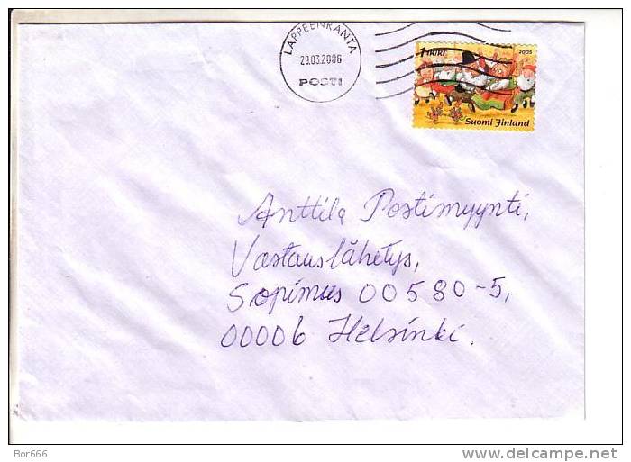 GOOD FINLAND Postal Cover 2006 - Good Stamped: Christmas - Cartas & Documentos