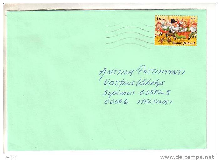 GOOD FINLAND Postal Cover 2006 - Good Stamped: Christmas - Cartas & Documentos