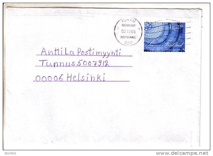 GOOD FINLAND Postal Cover 2006 - Good Stamped: Bibliotheca - Covers & Documents