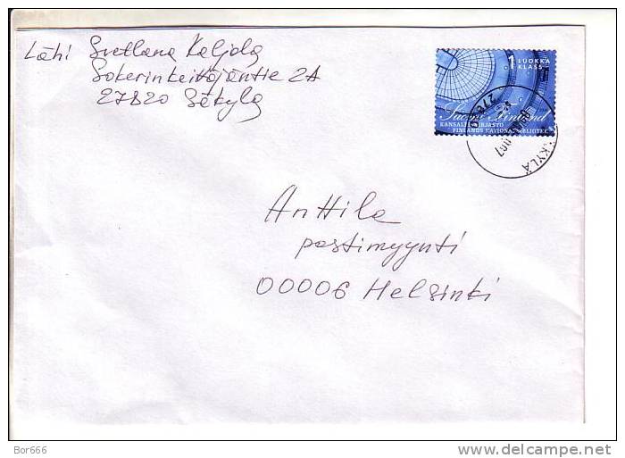 GOOD FINLAND Postal Cover 2007 - Good Stamped: Bibliotheca - Cartas & Documentos