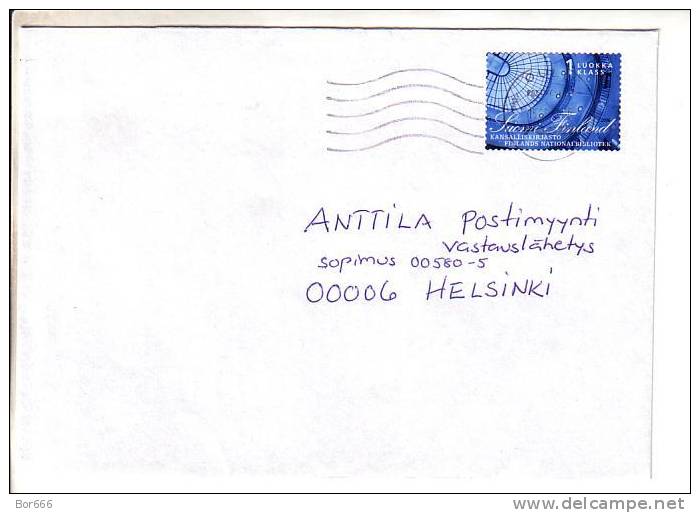 GOOD FINLAND Postal Cover 2007 - Good Stamped: Bibliotheca - Covers & Documents