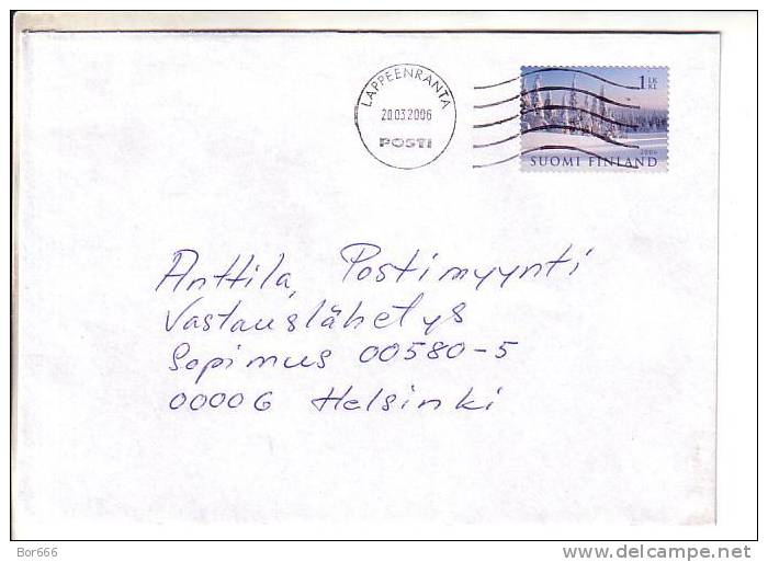 GOOD FINLAND Postal Cover 2006 - Good Stamped: Landscape - Cartas & Documentos